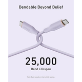 Anker PowerLine III Flow USB-C to USB-C Cable 3ft 240W (A8552)-dokantech