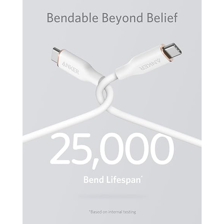 Anker PowerLine III Flow USB-C to USB-C Cable 3ft 240W (A8552)-dokantech