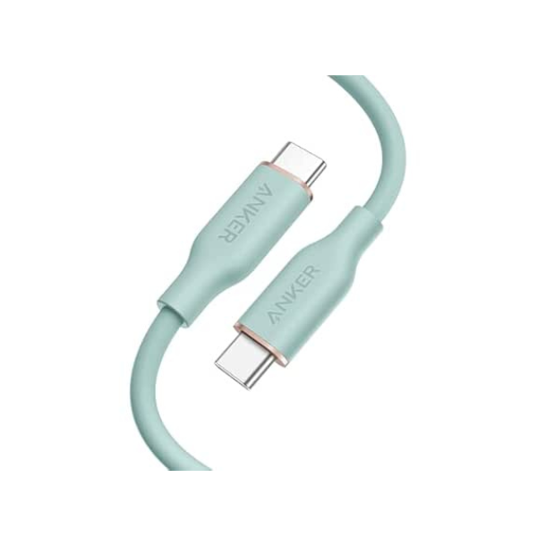 Anker PowerLine III Flow USB-C to USB-C Cable 3ft 240W (A8552)-dokantech