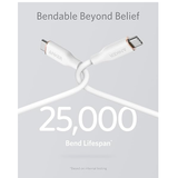 Anker PowerLine III Flow 6ft USB-C to USB-C Cable 240W – High-Speed PD 3.1, White-dokantech