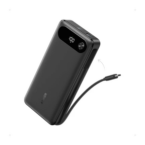 Anker PowerCore 20000mAh 87W with built-in USB-C cable – front view