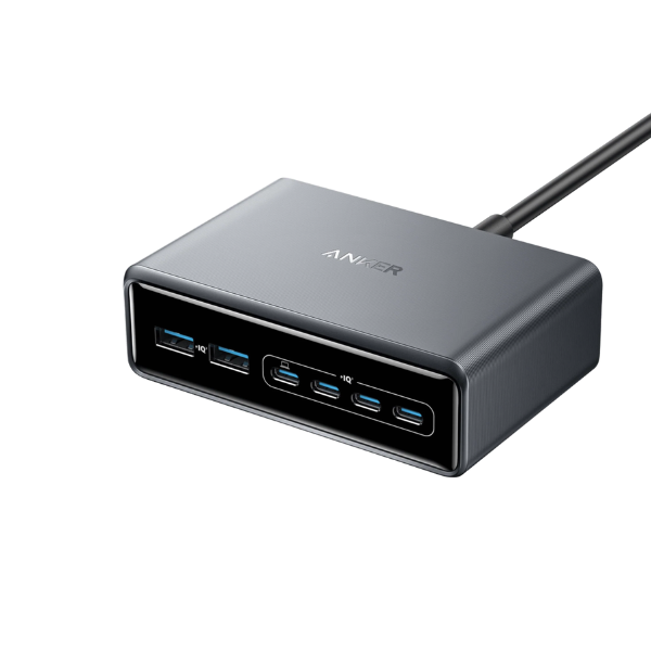 Anker Prime 200W GaN 6-Port Charger – 4 USB-C & 2 USB-A | Ultra-Fast-dokantech