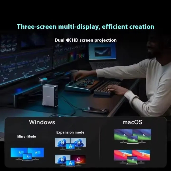 AnkerPrimeChargingDockingStation-14-in-1-DualDisplay-160W-A83B66A1-Black - dokantech#