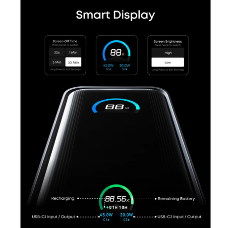 AnkerPrimePowerBank9600mAh65WFusionwithSmartDisplay_A1339P11A1339P12_3 -Smart Display-DokkanTech 