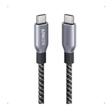 Anker Prime USB-C to USB-C 240W Cable – Durable Upcycled-Braided 3ft Black-dokantech