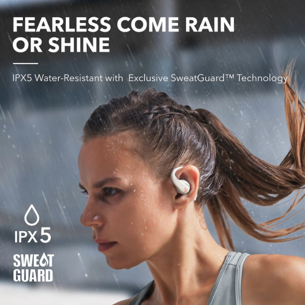 Anker Soundcore AeroFit Pro Open-Ear Sport Earbuds – White (A3871)-dokantech