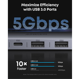 Anker USB-C Hub 7-in-1 Multi-Port USB Adapter for Laptops- Asia Version (Model A83D2PA1)-dokantech