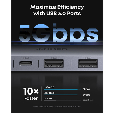 Anker USB-C Hub 7-in-1 Multi-Port USB Adapter for Laptops- Asia Version (Model A83D2PA1)-dokantech