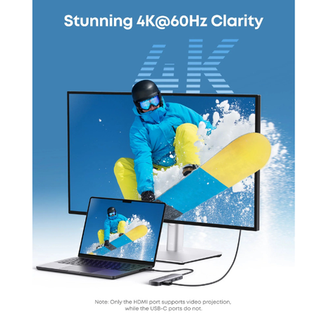 Anker USB-C Hub 7-in-1 Multi-Port USB Adapter for Laptops- Asia Version (Model A83D2PA1)-dokantech