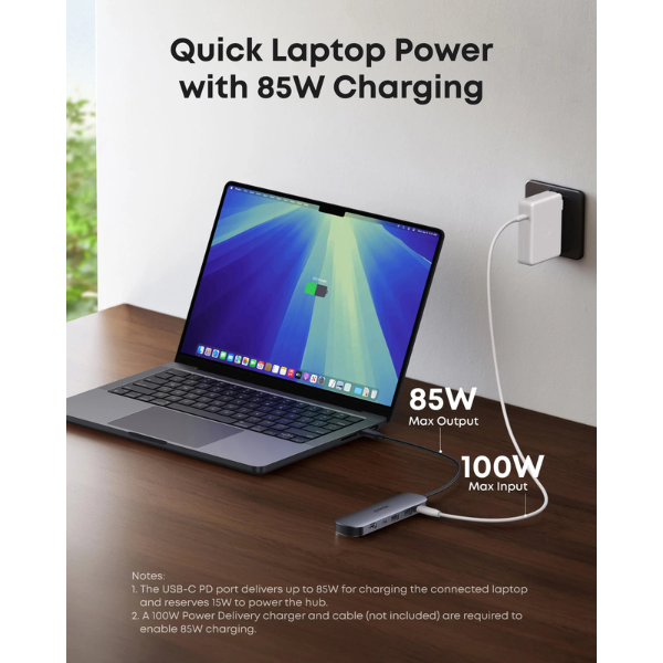 Anker USB-C Hub 7-in-1 Multi-Port USB Adapter for Laptops- Asia Version (Model A83D2PA1)-dokantech