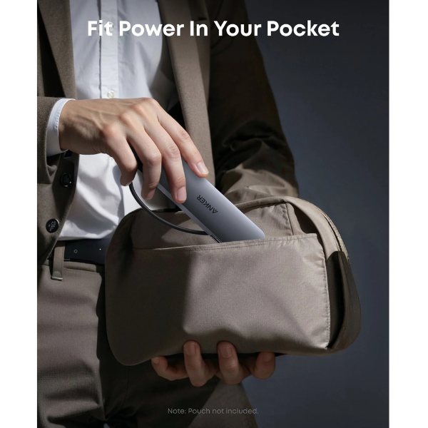 أنكر محوّل USB-C متعدد المنافذ 7 في 1 لأجهزة اللابتوب – بمنفذ HDMI بدقة 4K وشحن سريع بقوة 85 واط (الموديل A83D2PA1)