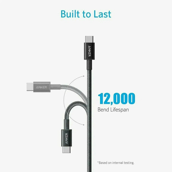 Anker USB-C to USB-C 100W Charging & Data Braided Cable (1m & 1.8m)