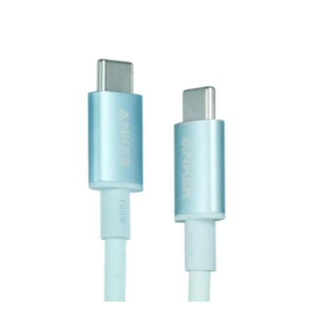 AnkerUSB-CtoUSB-C100WDataCableBraided_8-LeftView -DokkanTech