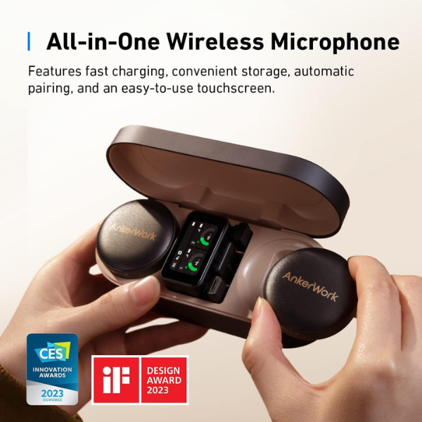 AnkerWorkM650WirelessMicrophone_Dual-ChannelBlackLiveView-DokkanTech