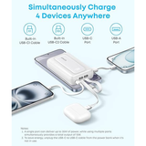 Anker Zolo Power Bank 10000mAh 35W with built-in dual USB-C cables, feature highlight 1