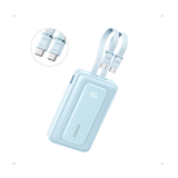 Anker Zolo Power Bank 10000mAh 35W with built-in dual USB-C cables, right view, alternate image