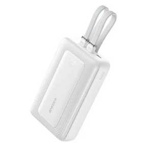 Anker Zolo Power Bank 20000mAh 30W with built-in USB-C and Lightning cables, feature highlight 1, alternate image