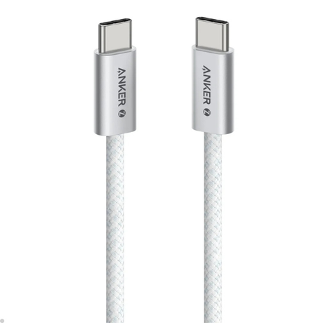 Anker Zolo USB-C to USB-C 240W Braided Fast Charging Cable 1.5m – White (A8060)-dokantech