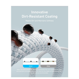 Anker Zolo USB-C to USB-C 240W Braided Fast Charging Cable 1.5m – White (A8060)-dokantech