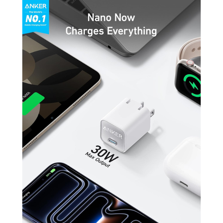 Anker 511 Nano 3 30W USB-C Fast Charger Adapter - Dokkantech