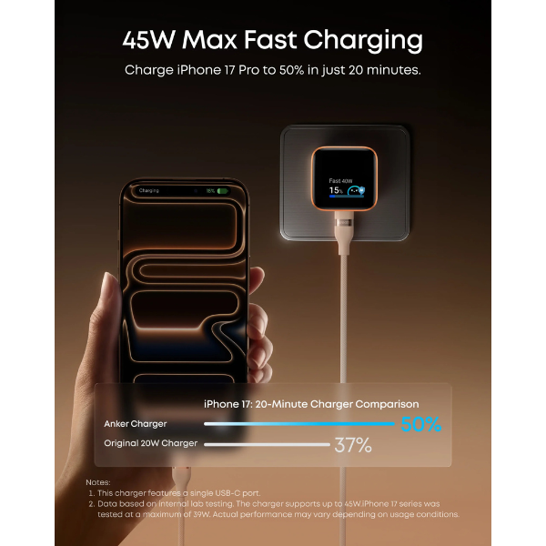 Anker Nano 45W USB-C Smart Display charger – additional view 18