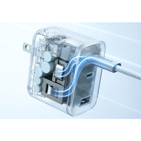 Anker Nano 70W Wall Charger – Ultra-Fast 3-Port Power- (2 USB-C + 1 USB-A) | Model A121A-dokantech