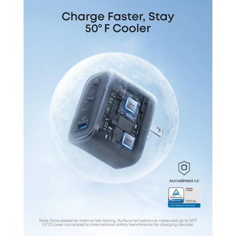 Anker Nano 70W Wall Charger – Ultra-Fast 3-Port Power- (2 USB-C + 1 USB-A) | Model A121A-dokantech