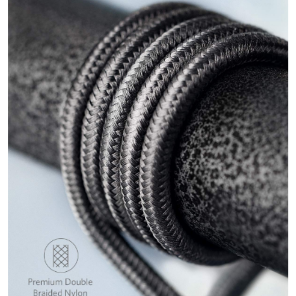 Anker Nylon Cable 322 USB-C to USB-C - 3.3ft&6ft - 60W - Black | A8752H11 - DokanTech #