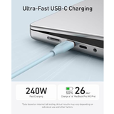 Anker PowerLine III Flow 240W USB - C Silicone Cable 3ft (5 Colors) Features-DokkanTech 