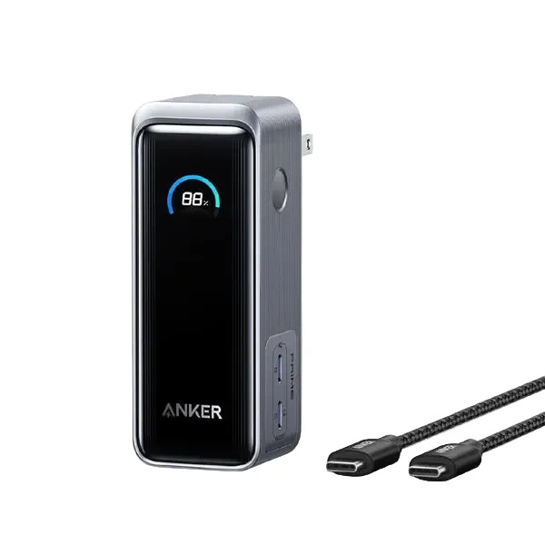 AnkerPrimePowerBank9600mAh65WFusionwithSmartDisplay_A1339P11A1339P12_3 -LeftView -DokkanTech