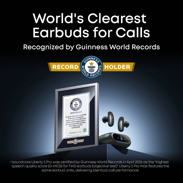Anker Soundcore Liberty 5 Pro True-Wireless Noise Cancelling Earbuds - Black Record dokkan tech