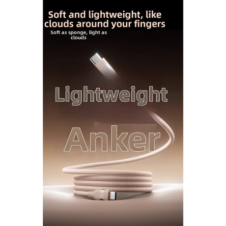 Anker 240W USB - C Braided Cable for MacBook Pro M4 (4 Colors, 3ft & 6ft)Specs  -DokkanTech