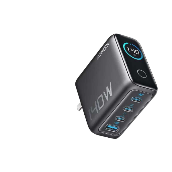 Anker Zolo 140W 4-Port Fast Charger – 3 USB-C & 1 USB-A | Ultra-Fast Charging-dokantech