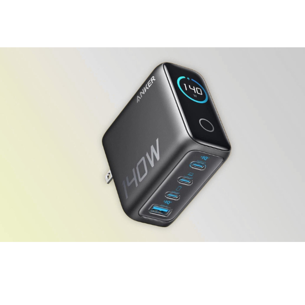 Anker Zolo 140W 4-Port Fast Charger – 3 USB-C & 1 USB-A | Ultra-Fast Charging-dokantech