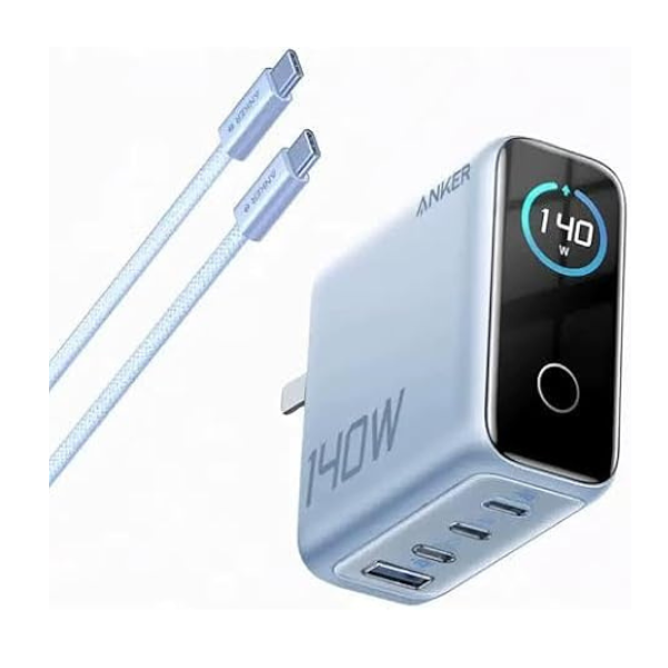 Anker Zolo 140W 4 - Port Fast Charger – 3 USB - C & 1 USB - A | Ultra - Fast Charging(Cable Included) Anker Egypt-Main -DokkanTech