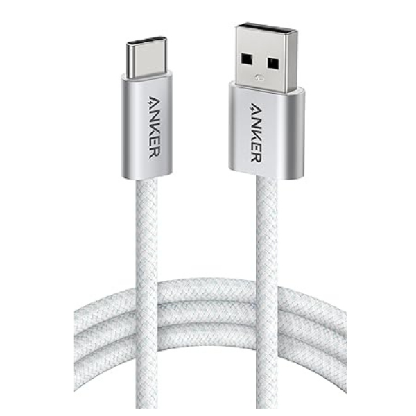Anker Zolo USB-A to USB-C 100W Fast Charging Cable – Braided –Available in (1m / 1.8m)– Black & White