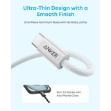 Anker Zolo USB-A to USB-C 100W Fast Charging Cable – Braided –Available in (1m / 1.8m)– Black & White