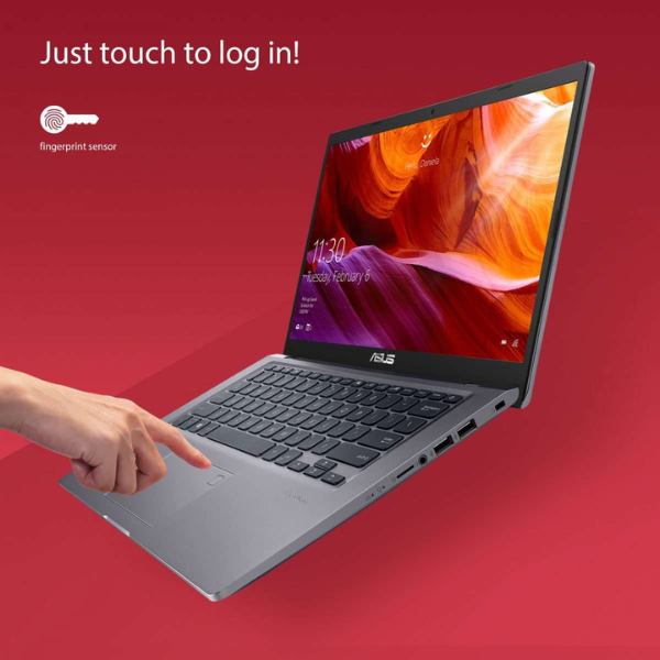 Asus X415 X415EA-BV003W - Intel Core i3-1115G4 - 4GB DDR4 RAM - 256GB SSD - 14-inch HD - Win11 - Arabic Keyboard (Slate Grey)-dokantech#