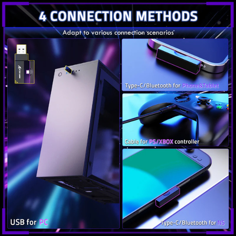 AttackSharkL80PROTriModeGamingHeadsetTypeCCharging - DokkanTech#