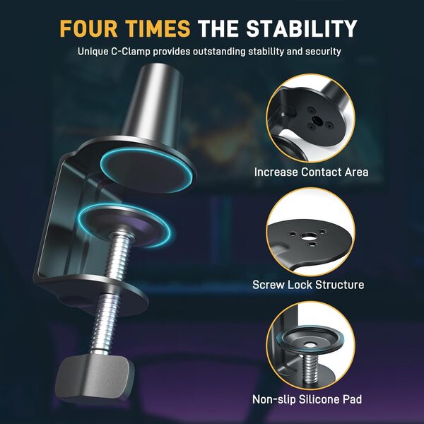 MAONO BA91 Aluminum Boom Arm Stand for Microphone