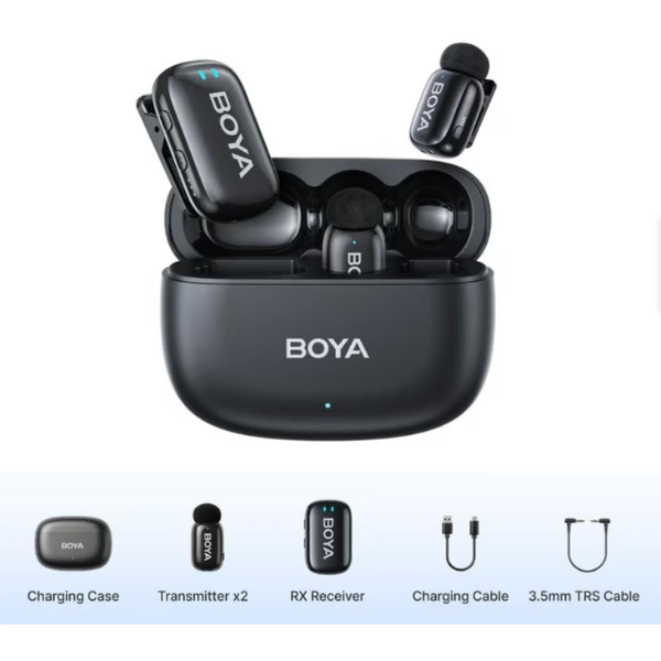 BOYA mini Dual Ultracompact 2.4GHz Wireless Microphone System - Dokkantech