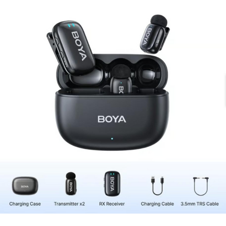 BOYA mini Dual Ultracompact 2.4GHz Wireless Microphone System - Dokkantech