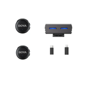 BOYA BOYALINK 3-03 wireless mic AI noise cancel 3-in-1 receiver – front view