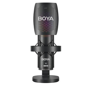 BOYA BY-K9 USB RGB microphone multi-pattern studio sound – front view