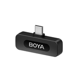 BOYABY-V10UltracompactWirelessMicrophoneSystemwithUSB-CforMobile_2.4GHz_-Black-LeftView -DokkanTech