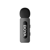 BOYABY-V10UltracompactWirelessMicrophoneSystemwithUSB-CforMobile_2.4GHz_-Black-RightView-DokkanTech
