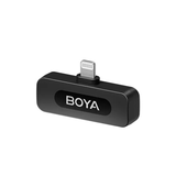BOYABY-V1UltracompactWirelessMicrophoneSystemforiOSDevices-Black-RightView-DokkanTech
