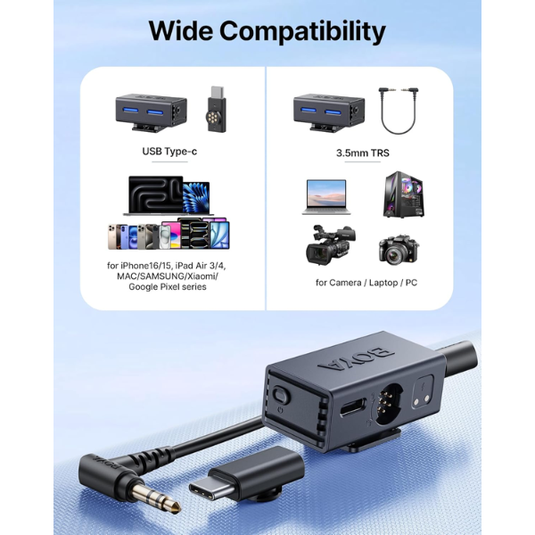 BOYA BOYALINK 3-02 AI-Powered Button-Sized Wireless Microphone - Dokkantech