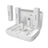 BOYA BOYALINK dual-channel 2.4GHz wireless microphone multi-compatible – front view white.