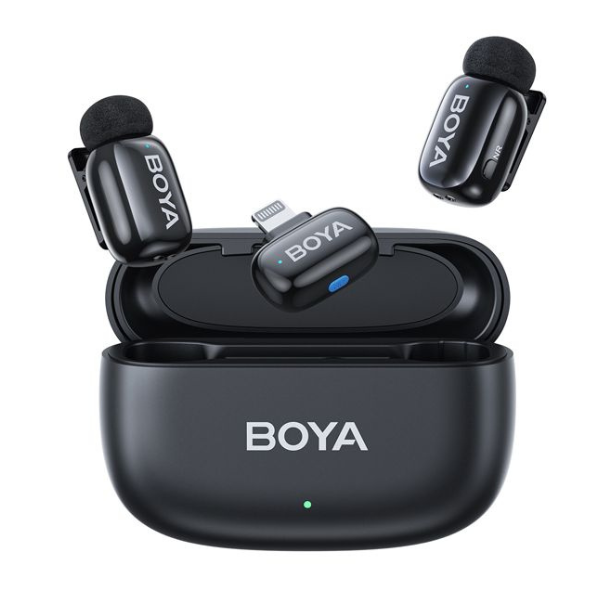BOYA Mini Dual Ultra-Compact 2.4GHz Wireless Microphone for iOS#Dokkantech